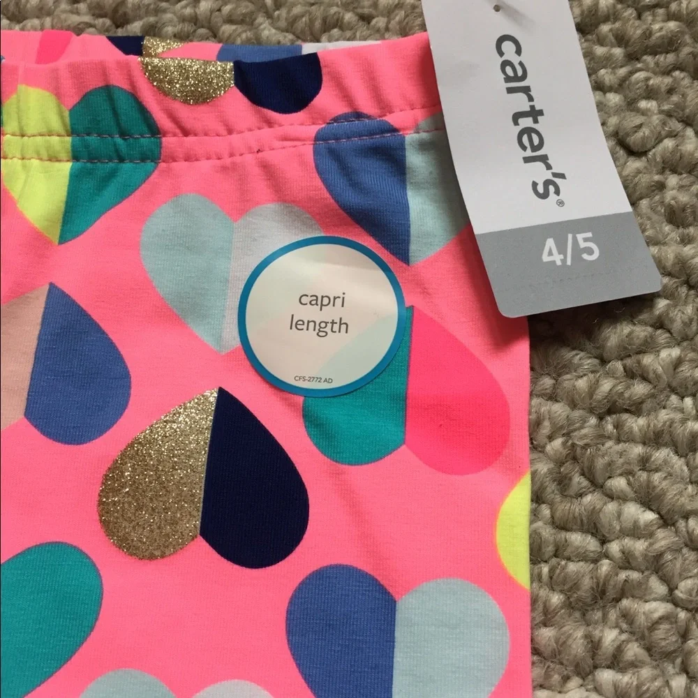 Girls Capri Style Leggings‎ Size 4/5